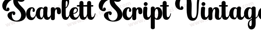 Scarlett Script Vintage字体转换